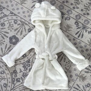 GAP White Kids Robe with Bear Ears